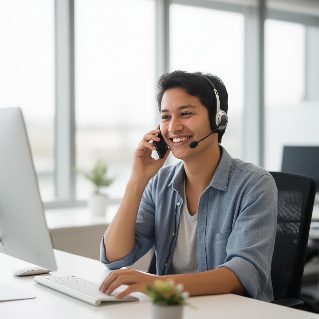 A licensed Meet Coverage Finder advisor speaking with a customer